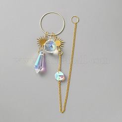 Attrape-soleil suspendus en verre&nbsp;HJEW-WH0042-57G