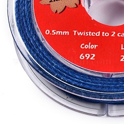 Cordons ronds en fil de coton ciré 2 brin&nbsp;YC-T004-01A-19