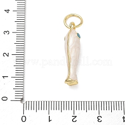 Ciondoli smaltato in ottone&nbsp;KK-CBA6980-11G