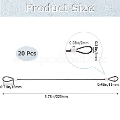 Câble métallique de chaîne de sécurité en acier inoxydable 304&nbsp;AJEW-WH20023-02