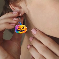 Halloween Kürbis Acryl Ohrhänger&nbsp;FS-WG3E7D9-01