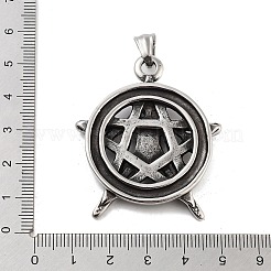 Grands pendentifs rétro en acier inoxydable 304&nbsp;STAS-I205-38AS-06