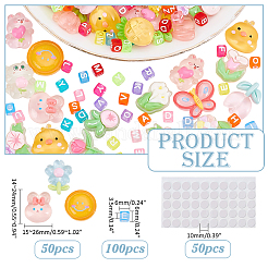 Kits de cabochons en résine et perles acryliques&nbsp;DIY-ME0002-58