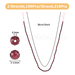 2 Strang Naturgranatperlen&nbsp;G-FI0001-04