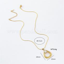 3 collana con ciondolo a goccia in acciaio inossidabile per donna&nbsp;UY8190