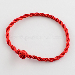 Handarbeit geflochtene Nylonschnur Armband&nbsp;X-BJEW-R257-01