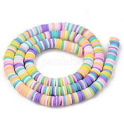 Chapelets de perle en pâte polymère manuel&nbsp;CLAY-R089-6mm-107