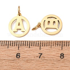 26 set di ciondoli cavi in acciaio inossidabile 304&nbsp;STAS-A125-08G