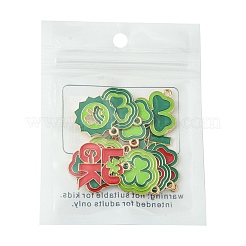 Pendenti smaltati in lega del giorno di San Patrizio da 12 pz 12 stili&nbsp;ENAM-FS0001-66