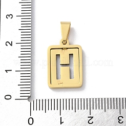 Alphabet-Anhänger aus Edelstahl 304&nbsp;STAS-S152-01G-H