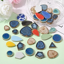 Cabochons de porcelaine carreaux de mosaïque&nbsp;DIY-YWC0009-01A