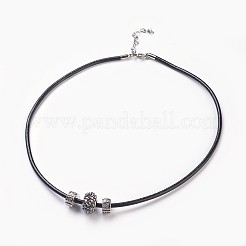 Cordoncino di cuoio set di gioielli vacchetta&nbsp;SJEW-JS00989-03