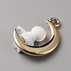 Emaille Anhänger Legierung&nbsp;LS-FIND-WH0045-76