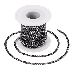 Chaîne gourmette en aluminium de 10 m&nbsp;CHA-TA0001-35B