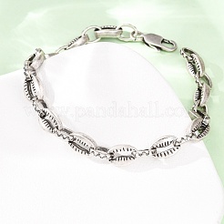 Bracelets à maillons en acier inoxydable 304 pour femmes et hommes&nbsp;BJEW-C148-06AS