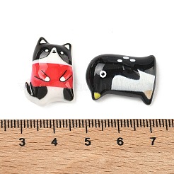 Undurchsichtige Cabochons aus Kunstharz mit Tiermotiv&nbsp;RESI-C071-01