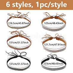 6 pz 6 stili fasce per cappelli in similpelle&nbsp;DIY-DC0003-73