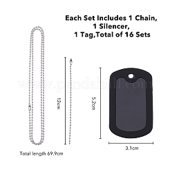 Kit para hacer llaveros y collares con colgante en blanco con estampado DIY&nbsp;DIY-FH0005-15