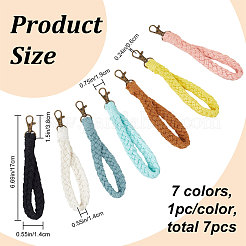7 bracelet tressé en coton bicolore&nbsp;KEYC-CP0001-04