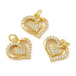 Micro Pave Bijoux de zircone cubique en laiton de placage en râtelier&nbsp;KK-C030-22G