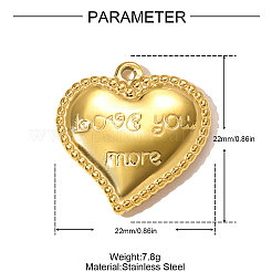 Anhänger aus Edelstahl 304&nbsp;STAS-OY009-47G