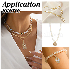 12pcs 6 styles pendentifs en laiton&nbsp;KK-ME0001-23