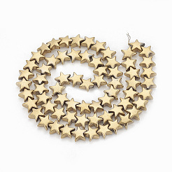 Electroplate non magnetici ematite sintetico fili di perline&nbsp;G-N0321-08H