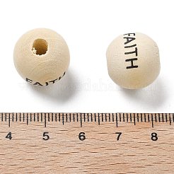 Perles européennes en bois de schima&nbsp;WOOD-G023-02B
