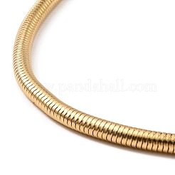 304 Edelstahl runde Schlangenkette Halskette&nbsp;NJEW-D043-01G
