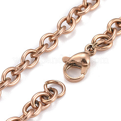 Ensemble de fabrication de bijoux avec chaîne en acier inoxydable 304&nbsp;MAK-LS0001-01RG