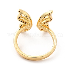 Offener Manschettenring mit Schmetterling aus klarem Zirkonia&nbsp;KK-H439-23G