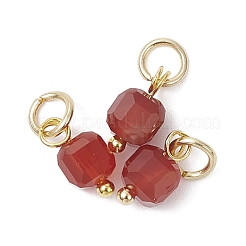 100 Stück 10 Stile Naturstein facettierte Würfel Charms&nbsp;PALLOY-JF04520-02