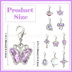 10 pendentif décoratif en alliage et résine&nbsp;HJEW-YW00569