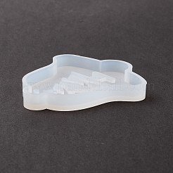Campana fai da te a tema natalizio con stampi in silicone con ciondolo albero&nbsp;DIY-F114-35