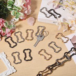 18 Stück 3 Farben Zinklegierung Kletterkarabiner&nbsp;FIND-CA0011-44