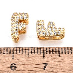 Messing Micro Pave klare Zirkonia Perlen&nbsp;KK-T071-17G-F