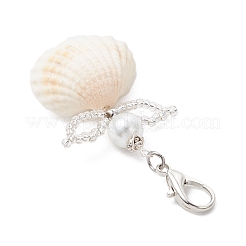 Pendentif décoratif en forme de coquillage d'ange&nbsp;HJEW-MZ00246-02