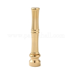 Tête de cachet de cire en laiton doré avec poignée en forme de bâton de bambou&nbsp;STAM-K001-05G-M