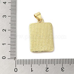 Pendentifs de placage en laiton&nbsp;KK-C052-13G