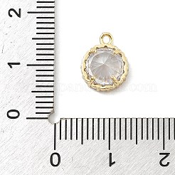 Messing micro pave klar zirkonia charme&nbsp;KK-B130-01G-03