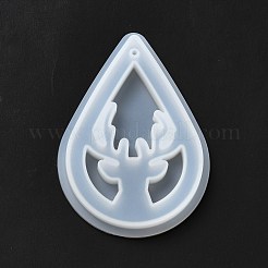 Stampi in silicone con ciondolo renna di Natale fai da te&nbsp;DIY-G056-A06