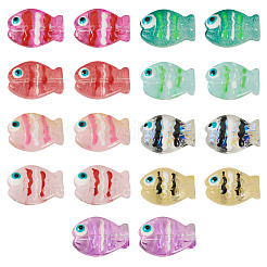 18pcs 9 Farben Glasperlen&nbsp;LAMP-TA0001-83