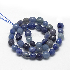 Gefärbte und erhitzte natürliche blaue Aventurinperlenstränge&nbsp;X-G-R445-8x10-27
