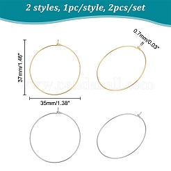 Accesorios para pendientes de aro de acero inoxidable 304&nbsp;STAS-UN0003-97