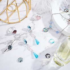100 Stück Glaskabochons&nbsp;GGLA-PH0001-14