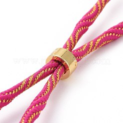 Bracelets argentés en corde de nylon&nbsp;MAK-C003-03G-11