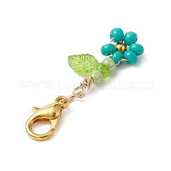 Decorazioni pendenti con fiori in acrilico&nbsp;HJEW-MZ00086