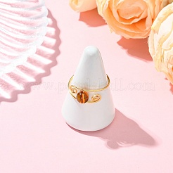 Fingerringe aus natürlichem Bernstein&nbsp;RJEW-JR01044