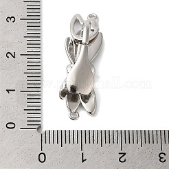 Messing Micro Pave klare Zirkonia Falte über Verschlüsse&nbsp;KK-S382-12P-01