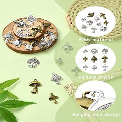 60pcs 15 estilos colgantes de aleación de estilo tibetano&nbsp;TIBEP-YW0001-81